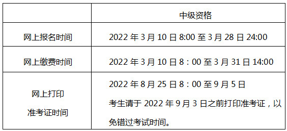 北京中级会计师考试时间2023