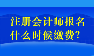 注册会计师报名和交费是同一天吗？