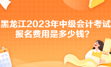 黑龙江2023年中级会计考试报名费用是多少钱？