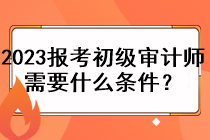 2023年报考初级审计师需要什么条件？