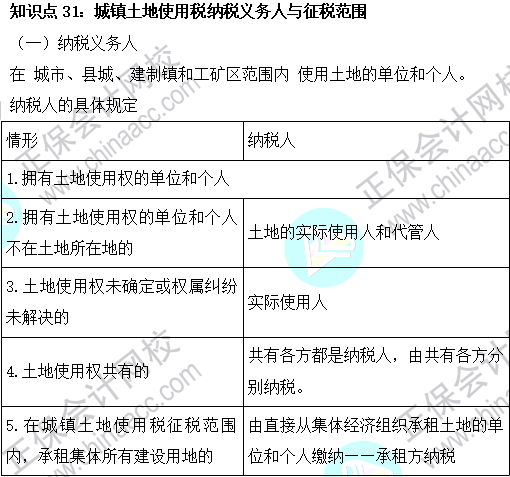 2023注会《税法》基础阶段易混易错知识点（三十一）