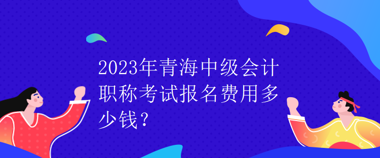 2023年青海中级会计职称考试报名费用多少钱？