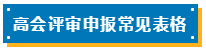 高会评审申报表如何填写？