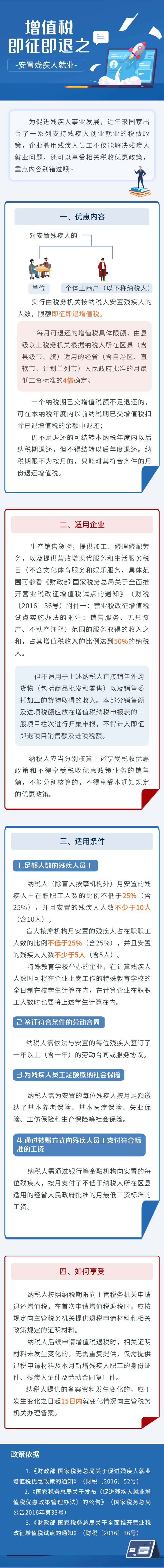 增值税即征即退之安置残疾人就业