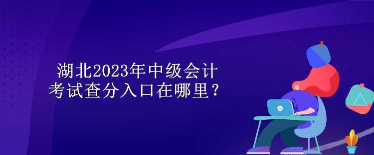 湖北2023年中级会计考试查分入口在哪里？