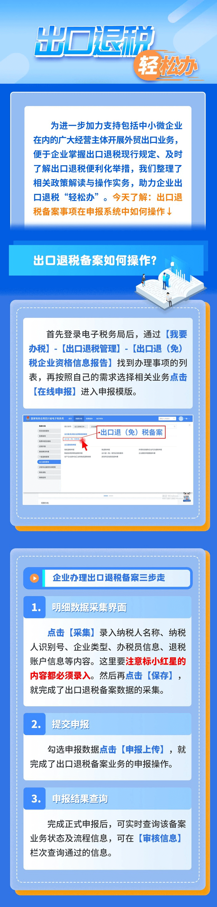 一图看懂出口退税备案事项操作方法(1)