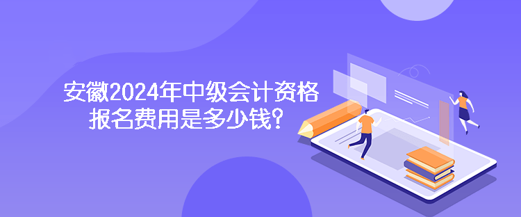 安徽2024年中级会计资格报名费用是多少钱？