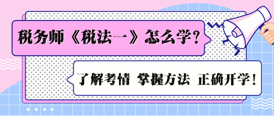 2024年税务师《税法一》怎么学效率高呢？