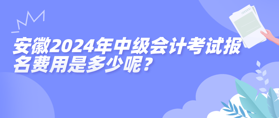 安徽报名费用