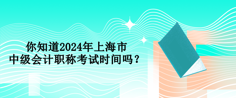 你知道2024年上海市中级会计职称考试时间吗？