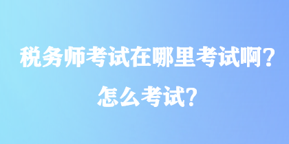 税务师考试在哪里考试啊？怎么考试？