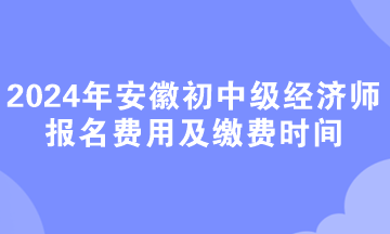 2024年安徽初中级经济师报名资格审核方式