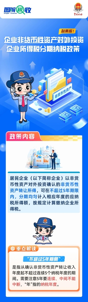 企业非货币性资产对外投资企业所得税纳税辅导