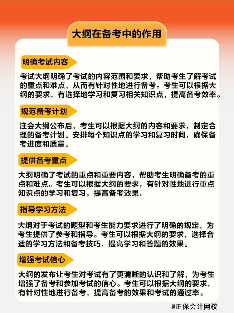 大纲在备考中的作用