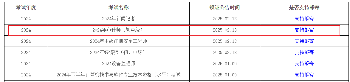 四川雅安2024年中级会计证书领取通知